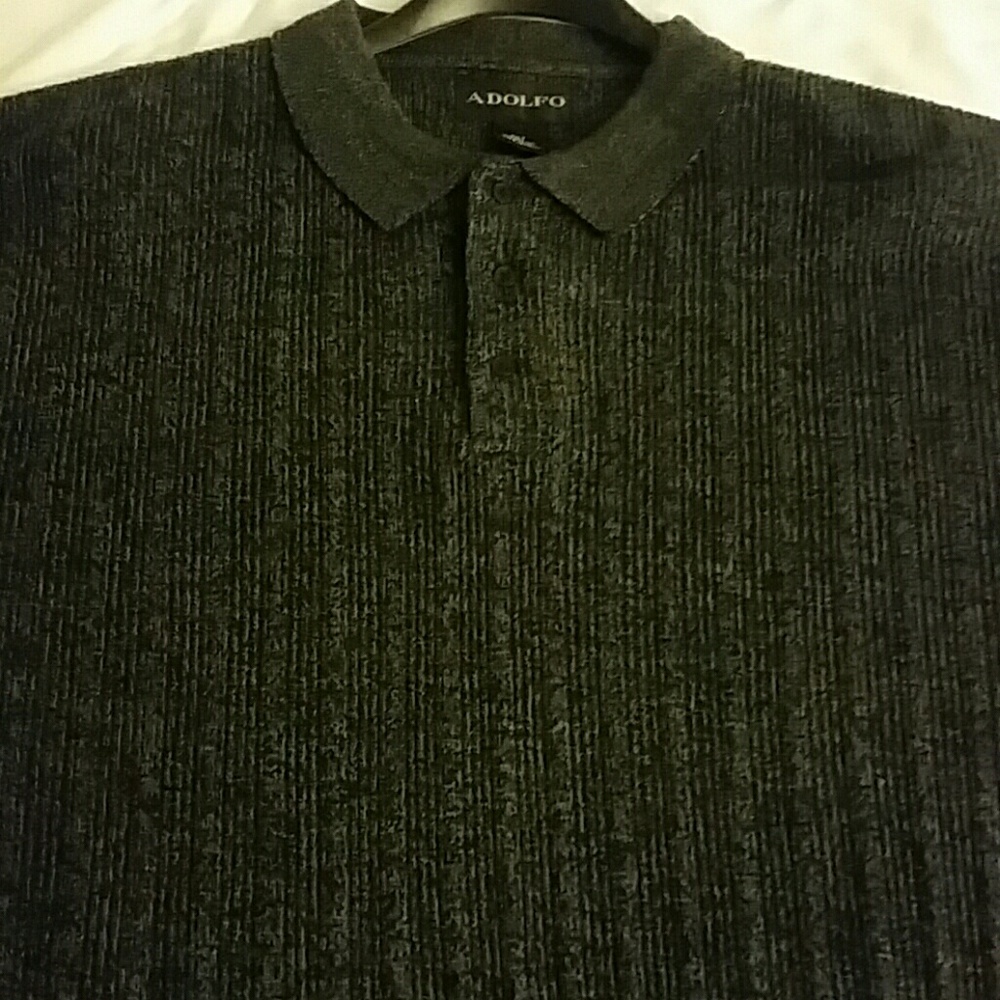 Men's Polo Sweater by Adolfo